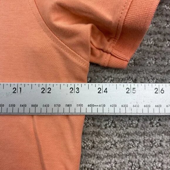 CK Calvin Klein Polo Shirt Men Extra Large XL Orange Casual Golf Shirt Golfer - Picture 8 of 9